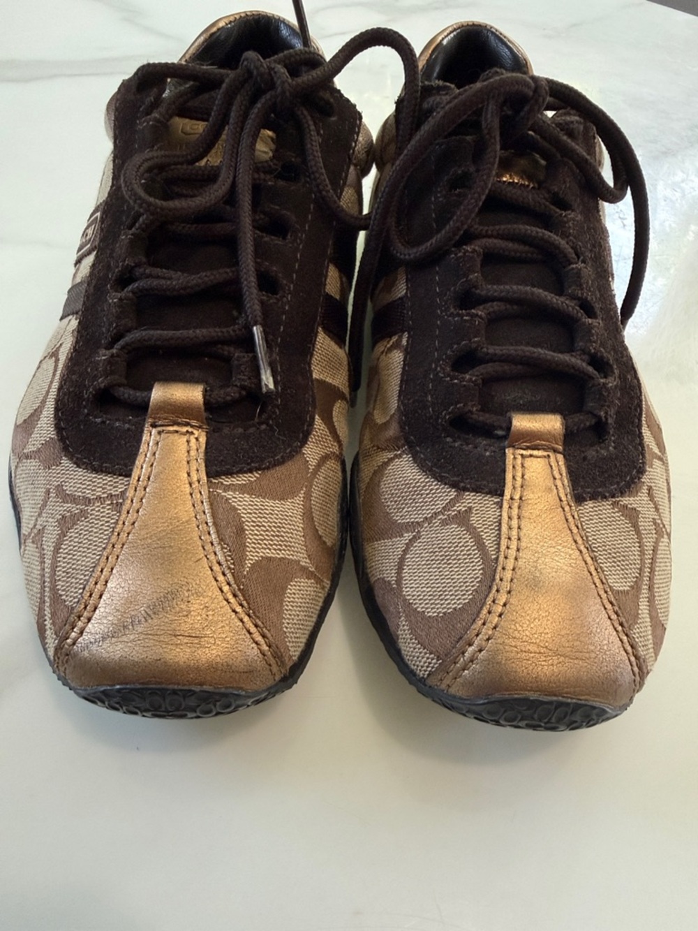 Coach Brown Signature Logo women’s Sneakers - Picture 8 of 11